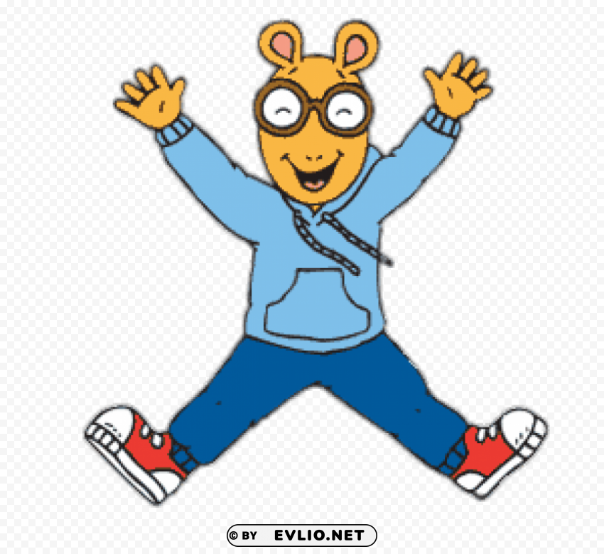 arthur jumping in the air ClearCut Background Isolated PNG Art