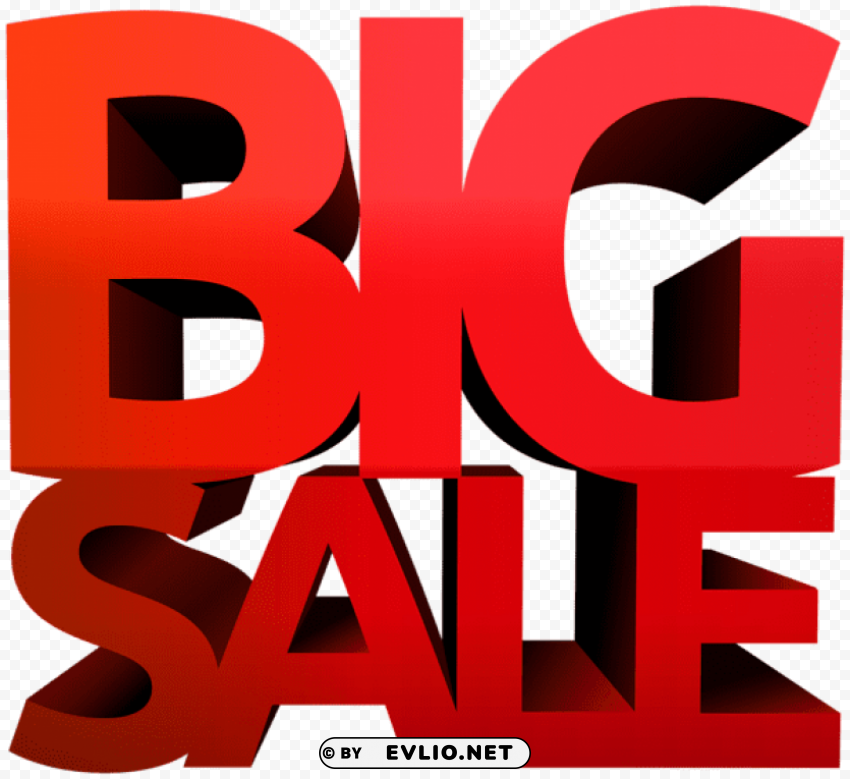 big sale red PNG images with no background needed