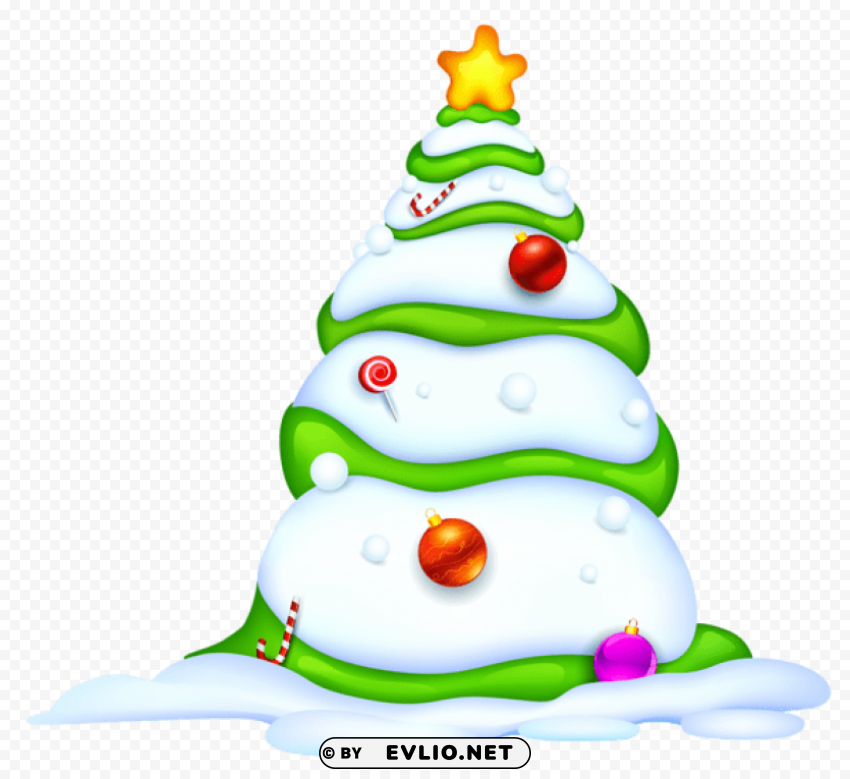 christmas snowy tree PNG images with transparent canvas comprehensive compilation
