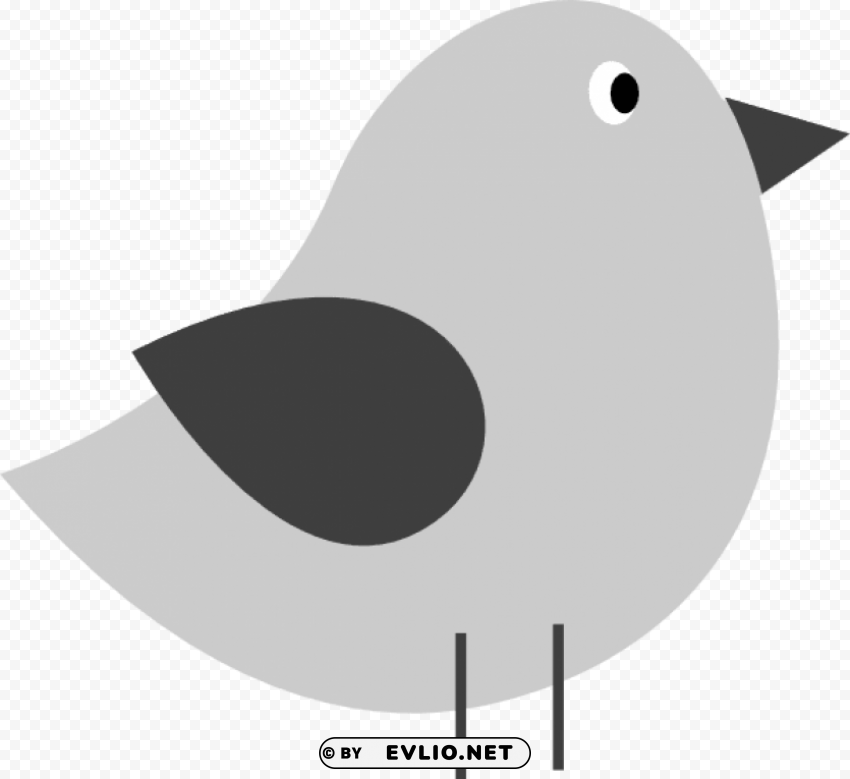 Cute Bird Silhouette PNG Picture