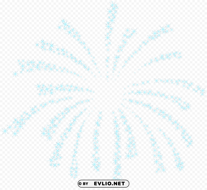 firework blue Isolated Subject in Clear Transparent PNG