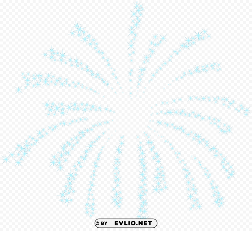 Firework Blue Isolated Subject In Clear Transparent PNG