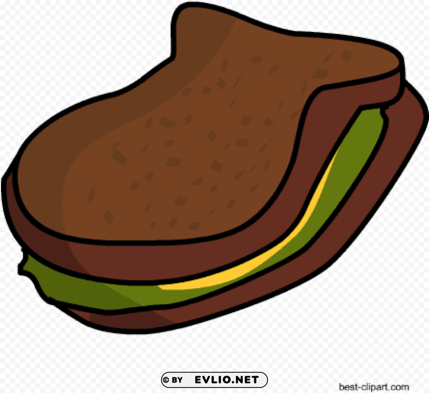 lettuce sandwich PNG Isolated Design Element with Clarity