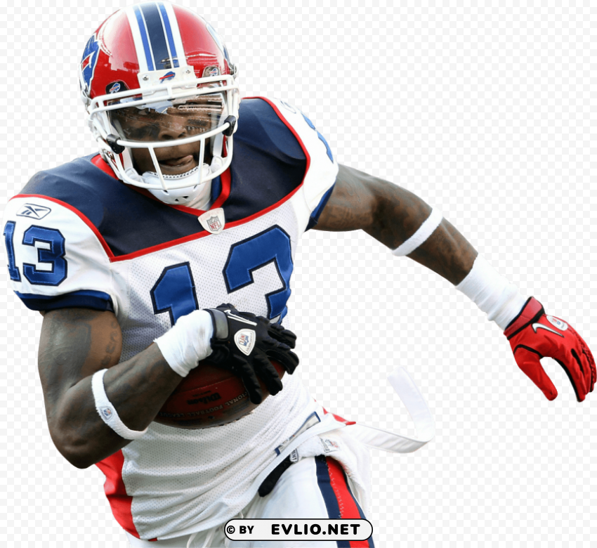 american football player PNG with isolated background