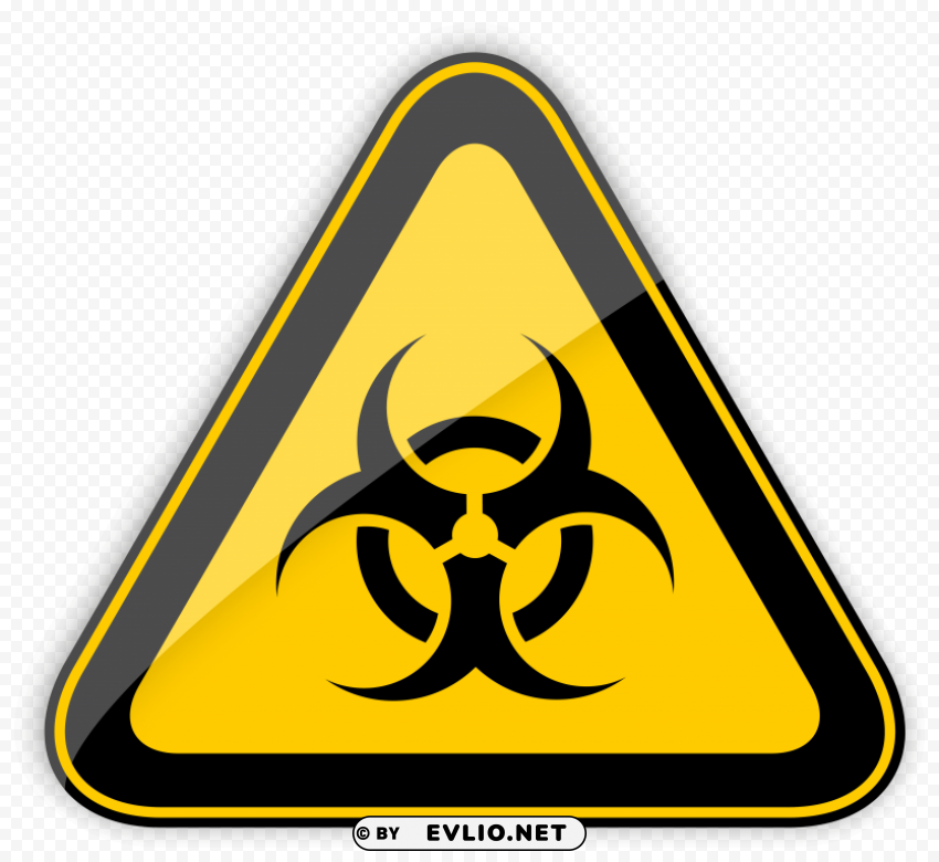 biohazard warning sign PNG transparent icons for web design