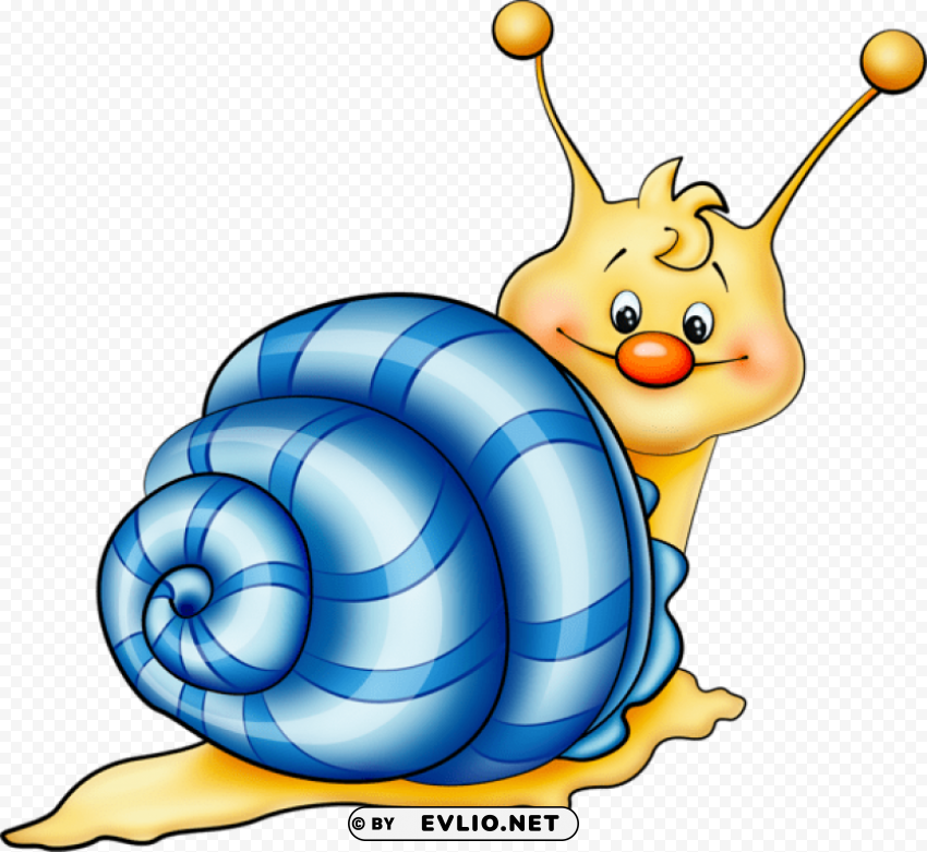 blue snail cartoon Transparent background PNG images comprehensive collection