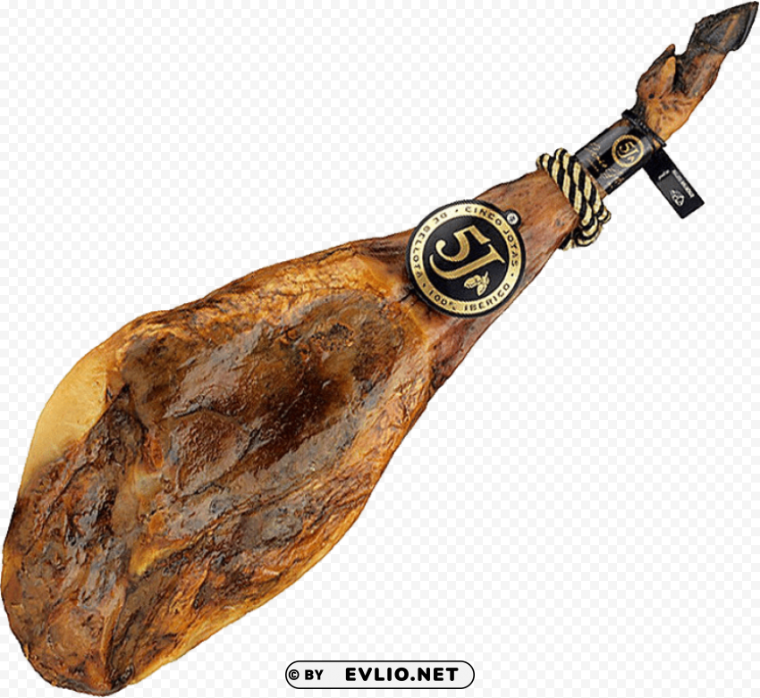 jamon Isolated Artwork with Clear Background in PNG