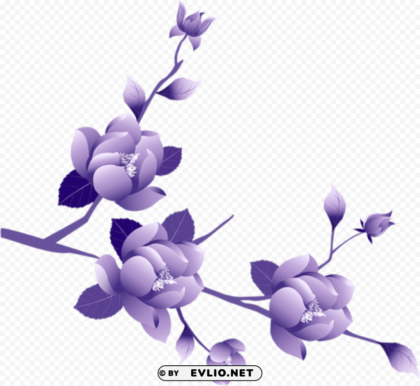 transparent painted large purple flower clipsrt Free download PNG with alpha channel