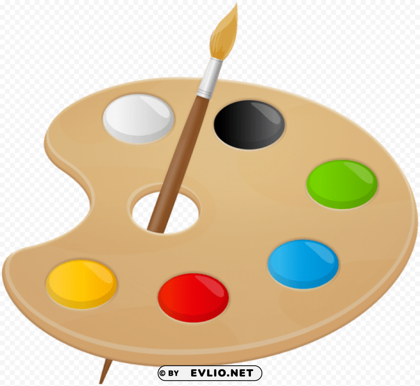 artist palette Isolated Design Element in PNG Format