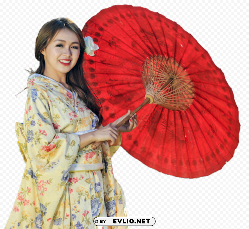 japanese Kimono Isolated Object on Transparent PNG
