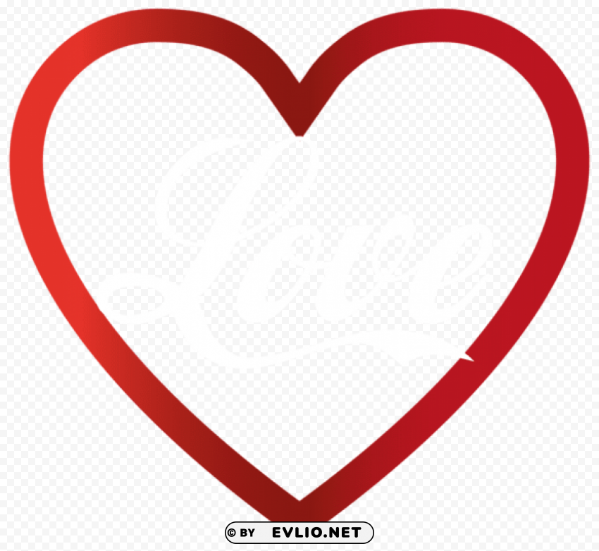 love heart transparent PNG files with transparency