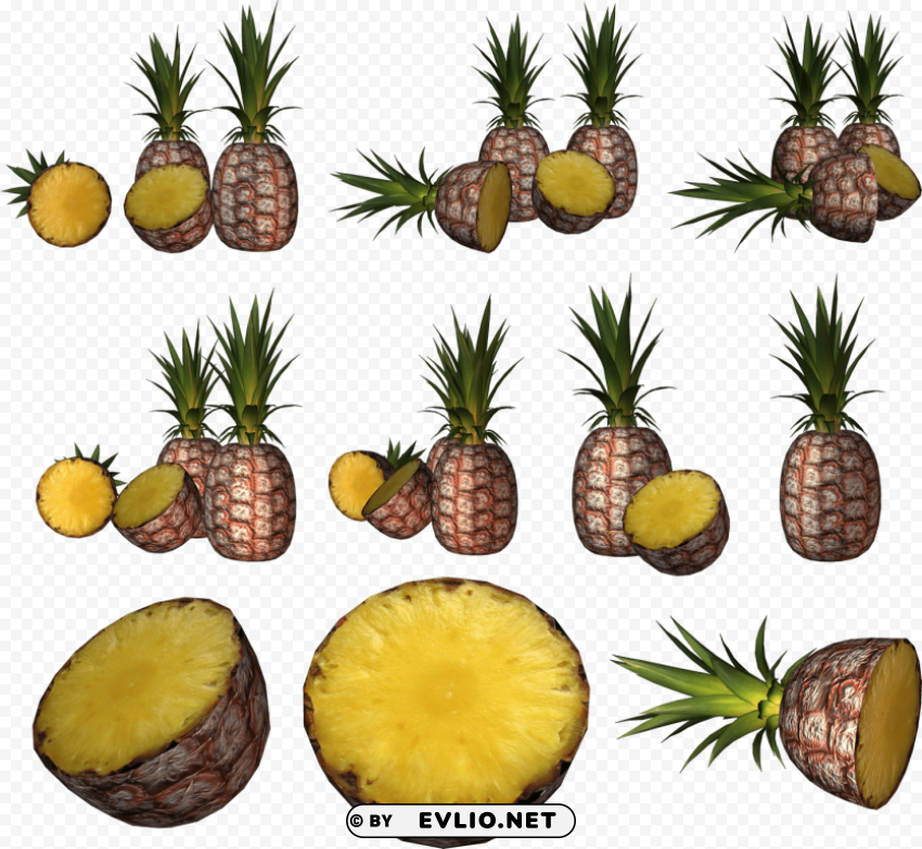pineapple PNG images with clear alpha channel broad assortment