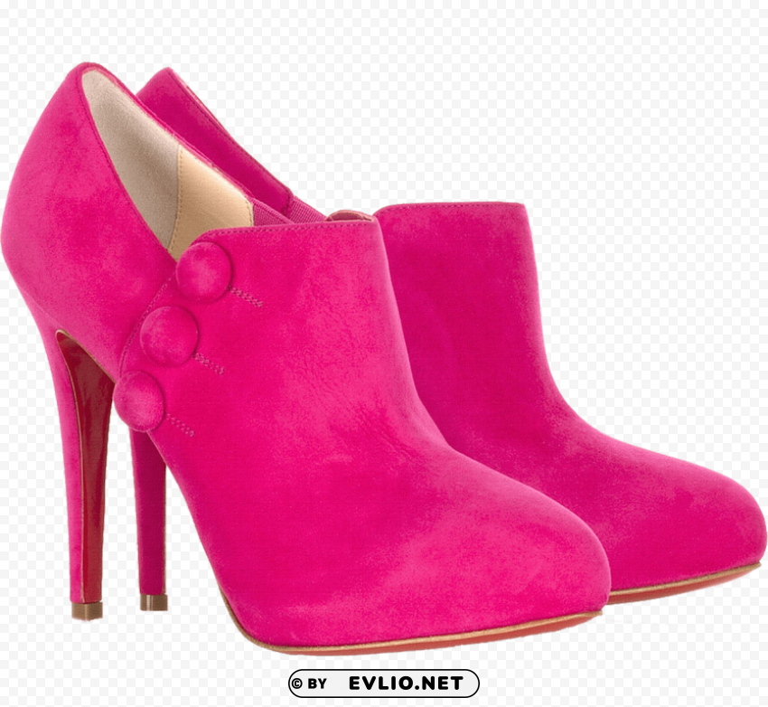 pink women boot PNG images with alpha background