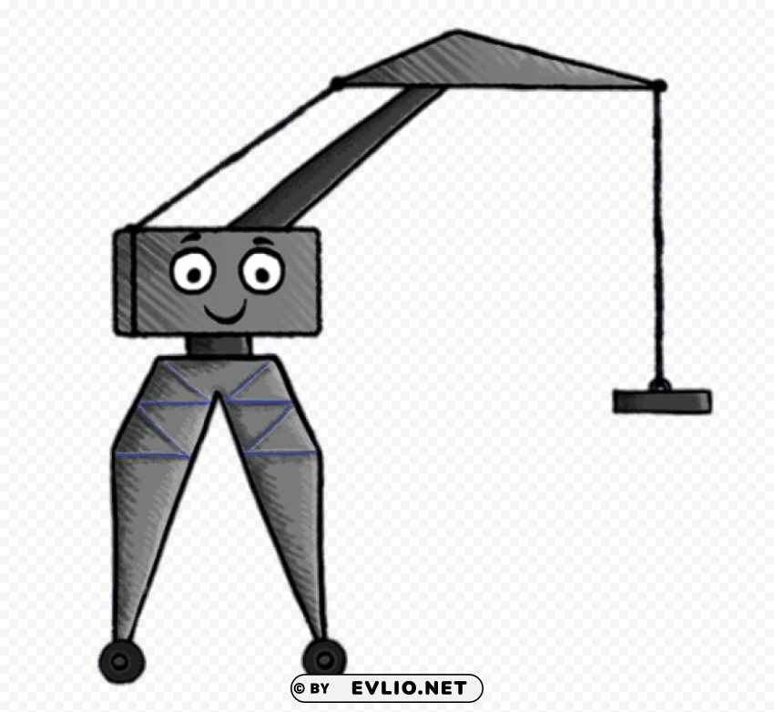 toot character wayne the crane Isolated Artwork in HighResolution Transparent PNG