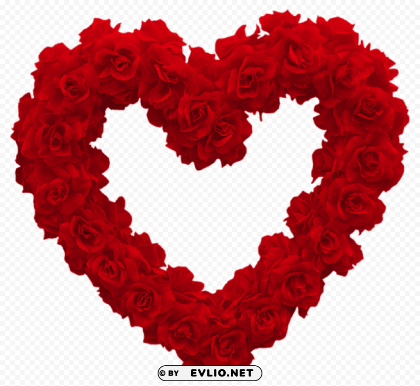 transparent rose heartpicture Isolated Subject with Clear PNG Background
