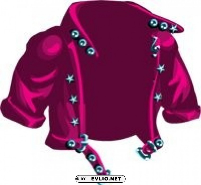 yma rocker jacket pink PNG Graphic with Transparent Isolation