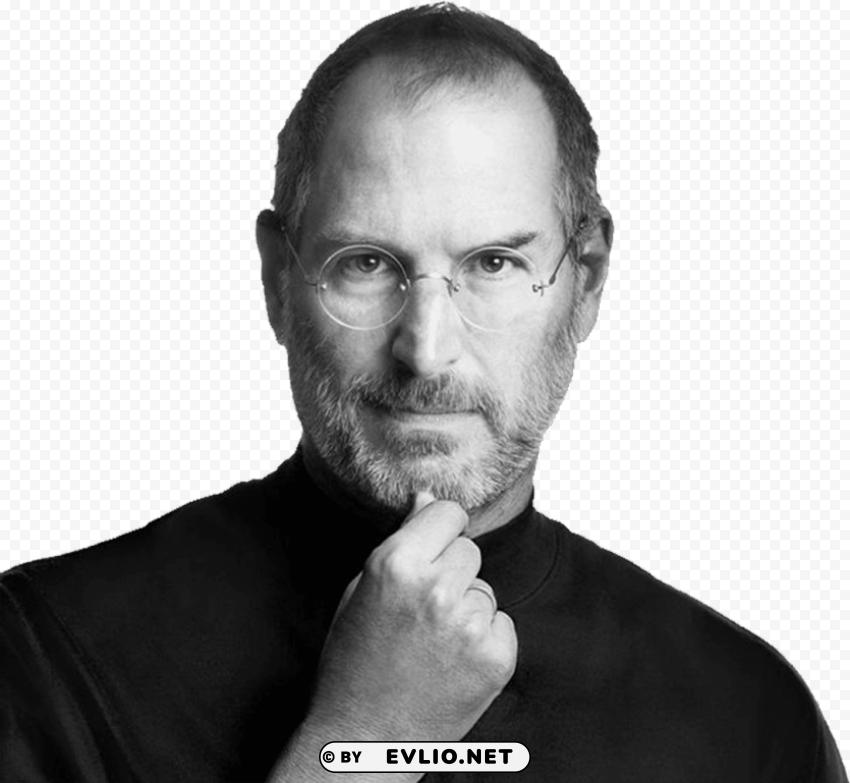 steve jobs thinking Free PNG file