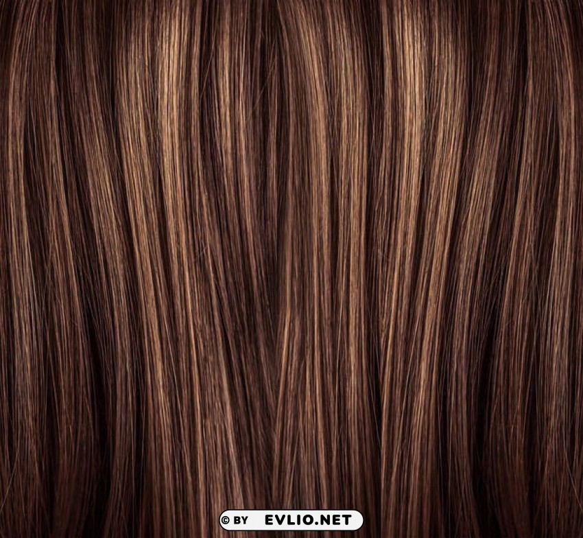 Brown Hair Clear Background PNG Isolated Element Detail