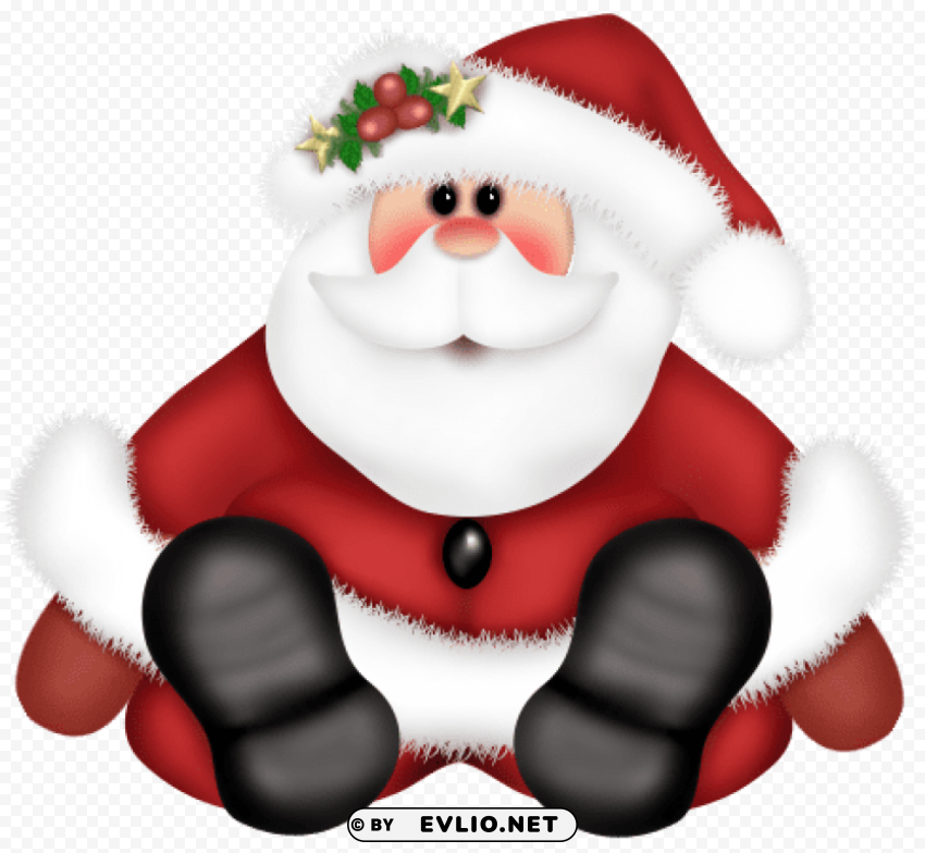 cute santa claus Transparent Cutout PNG Isolated Element