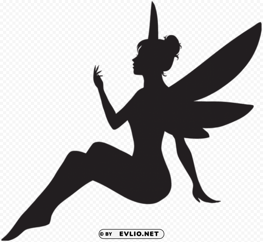 fairy silhouette PNG Isolated Object with Clear Transparency