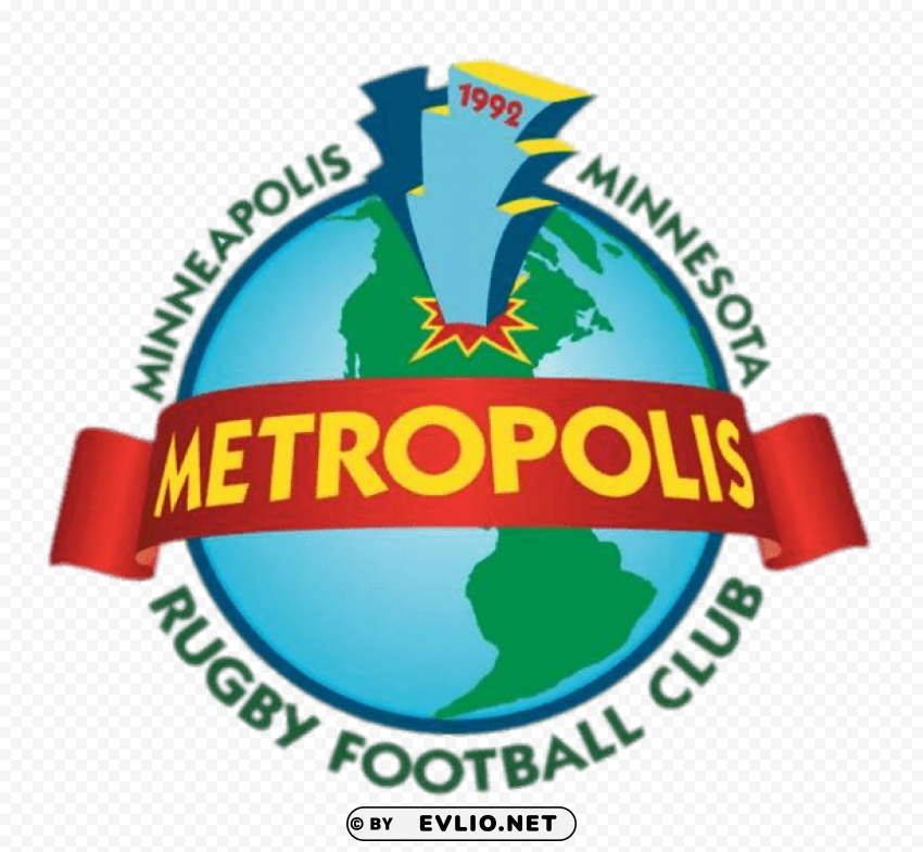 metropolis rugby logo Transparent PNG Isolated Object