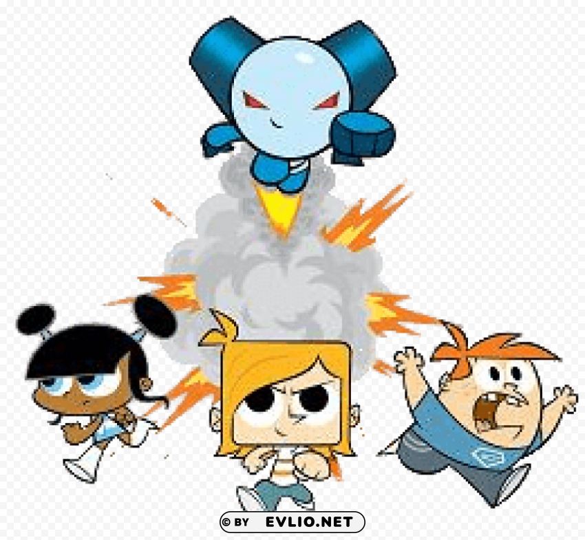 robotboy and friends PNG with alpha channel for download