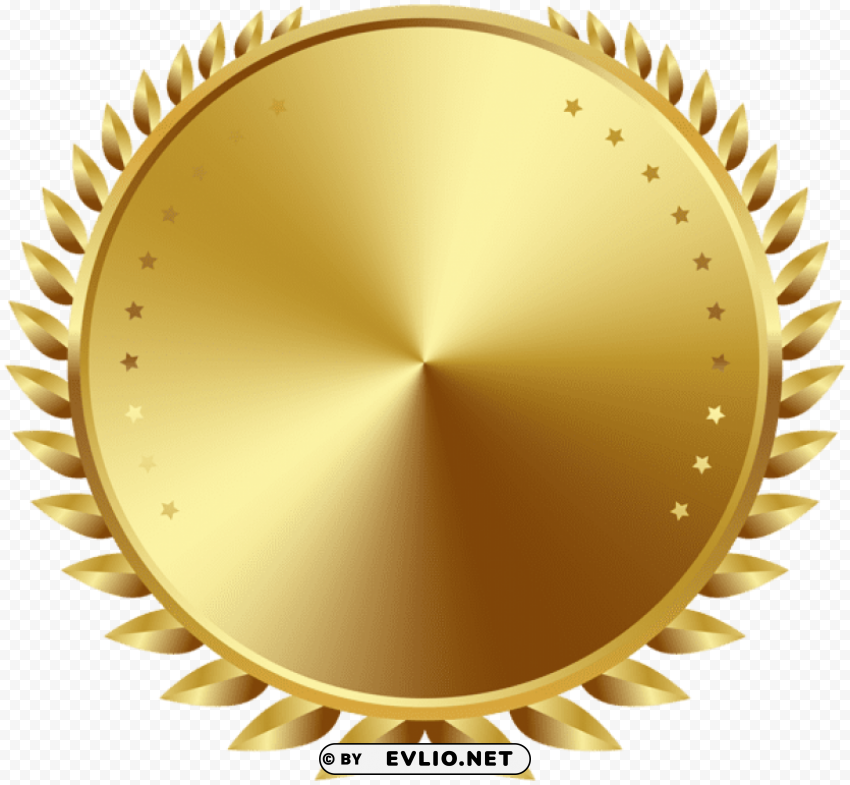 seal badge gold PNG images for mockups