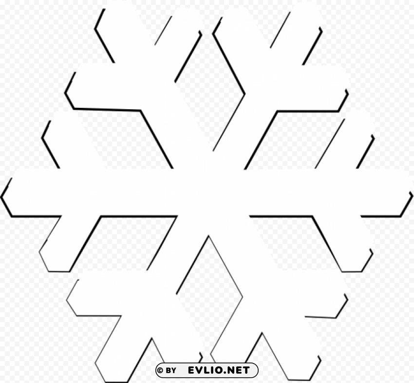Snowflake Isolated Object on Transparent PNG