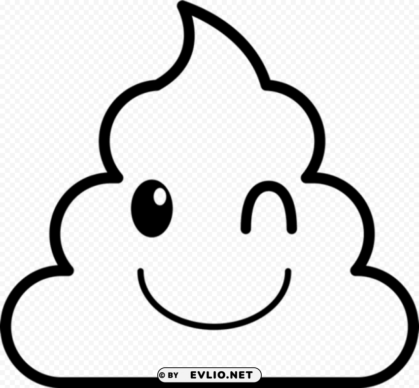 cute poop coloring pages PNG images with high transparency
