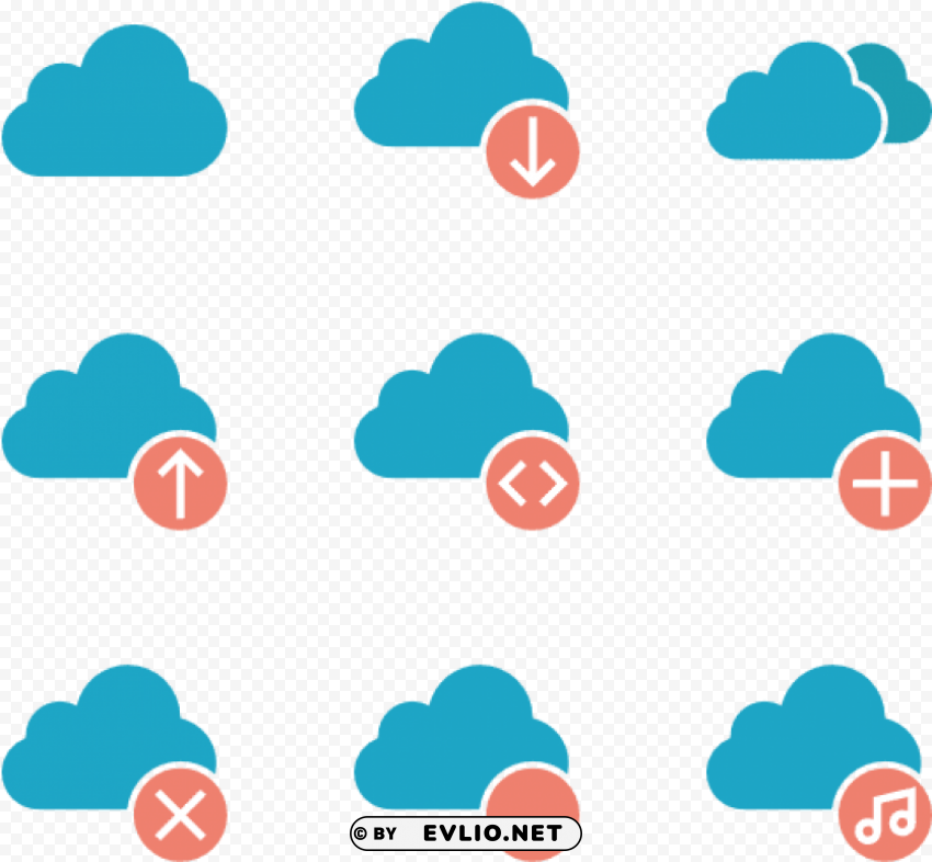 icons cloud computing Transparent PNG Isolated Element with Clarity PNG transparent with Clear Background ID a9a9e02a