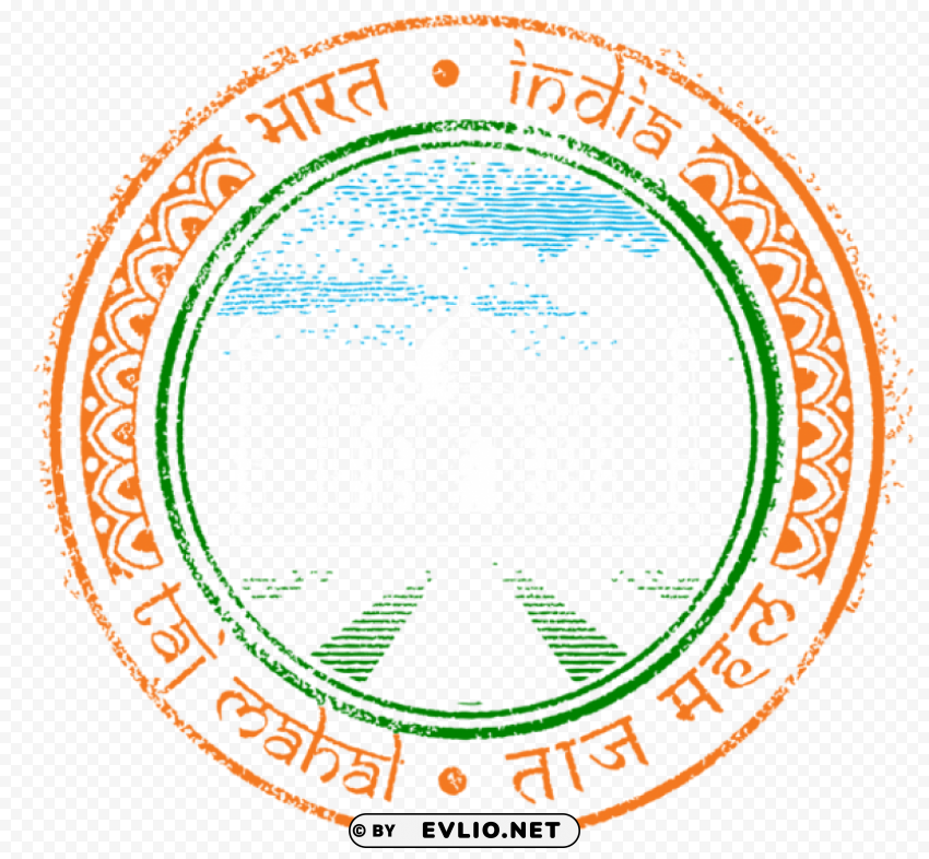 india stamp PNG transparent pictures for editing