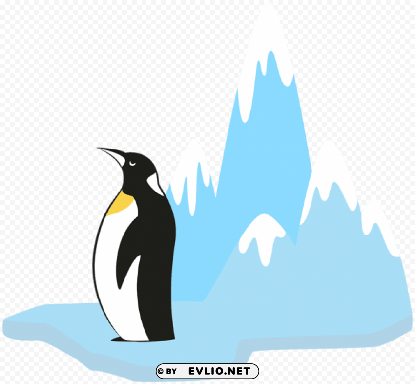 penguin on glacier transparent PNG images with no attribution