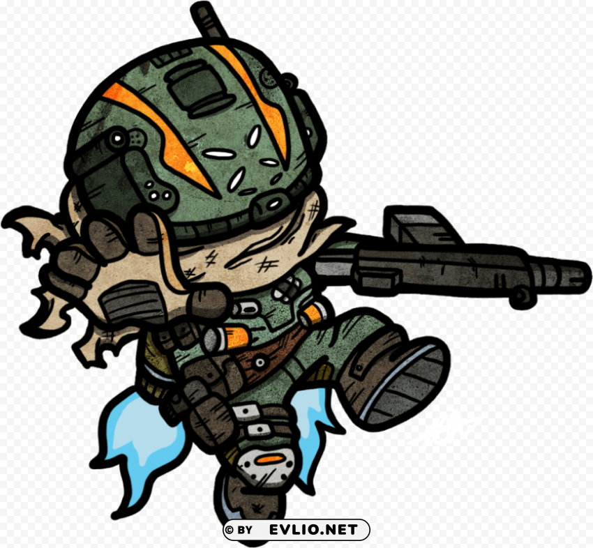 titanfall 2 pilot drawing PNG images for printing
