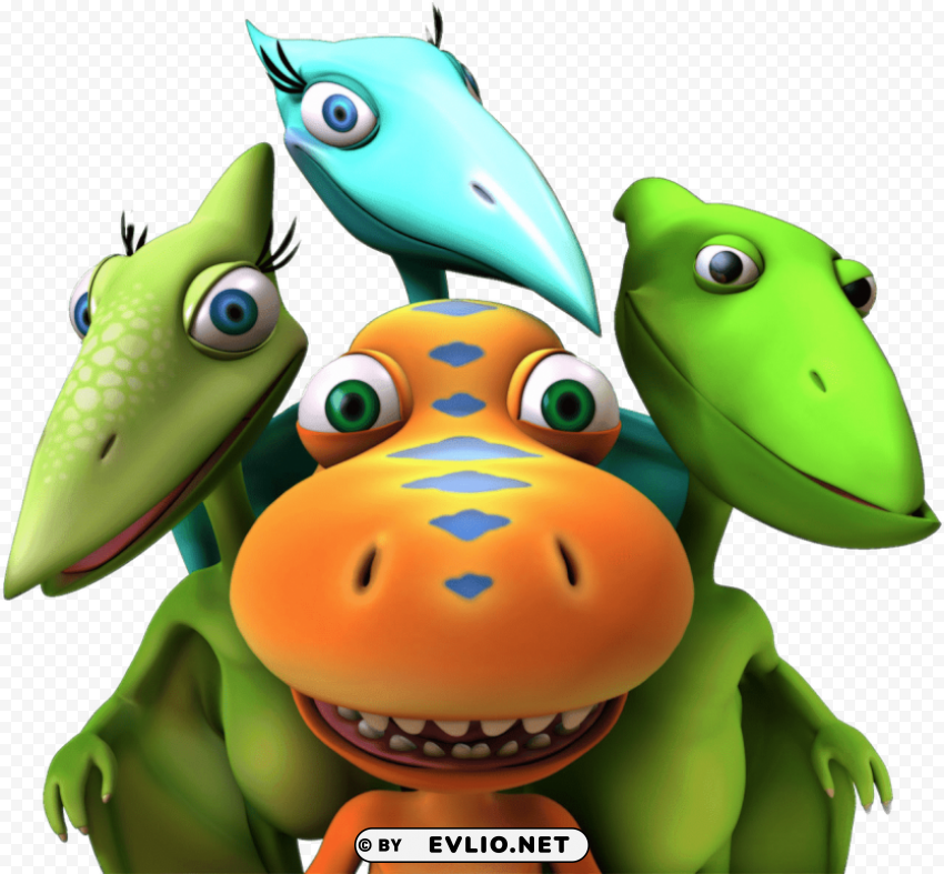 dinosaur train PNG Graphic Isolated with Transparency
