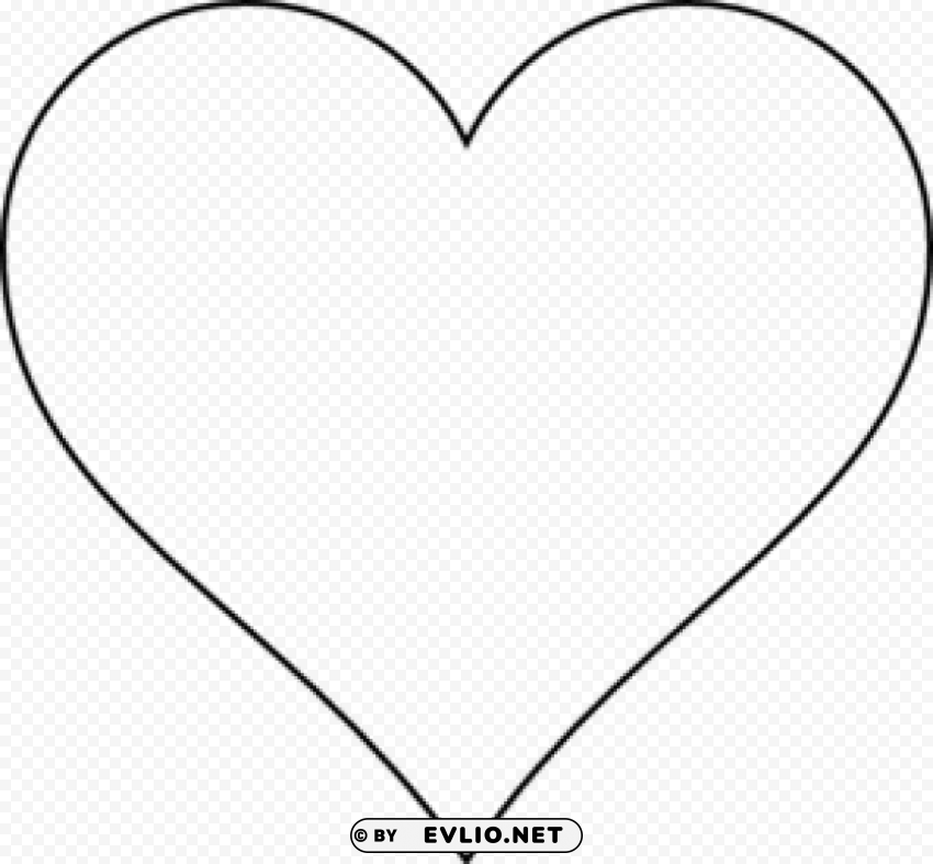 heart outline thin black Clear PNG pictures compilation