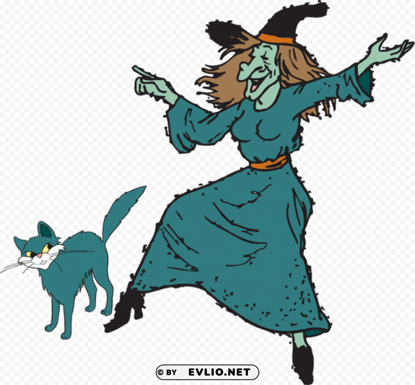 fun halloween witch kid 2 PNG for digital design