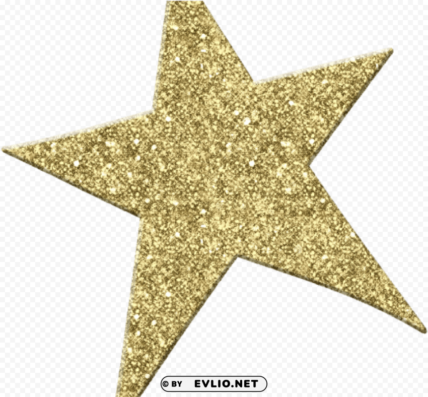 gold glitter star Clear Background PNG Isolated Element Detail