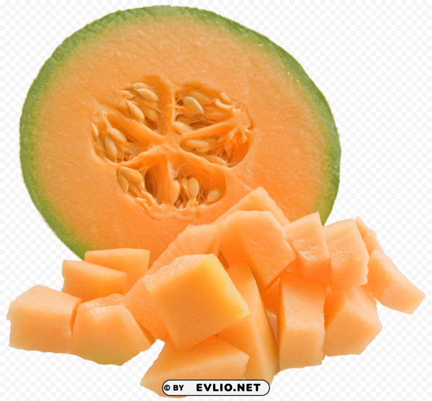 melon PNG Isolated Object on Clear Background