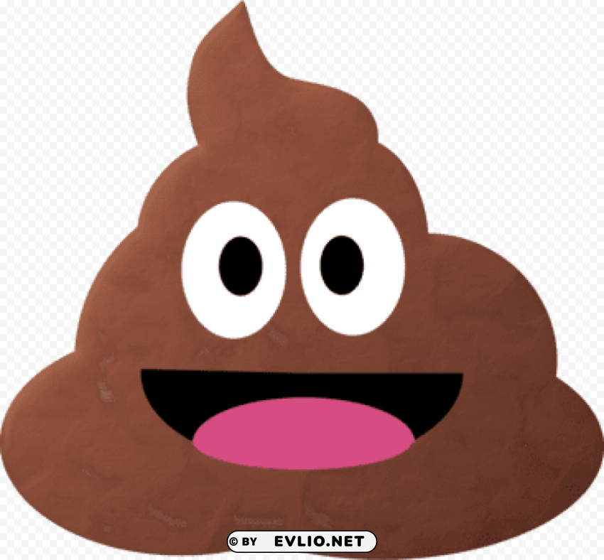 pile of poo emoji Clear Background PNG Isolated Design Element