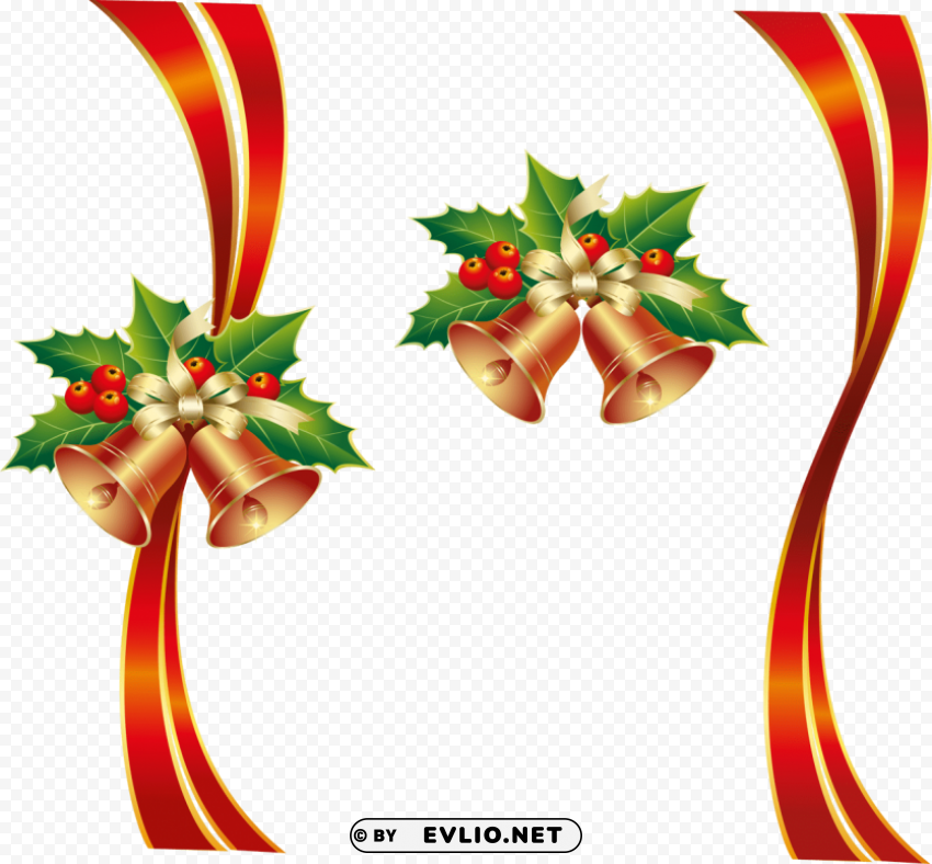 Red Ribbon Christmas Free PNG Images With Alpha Channel Compilation