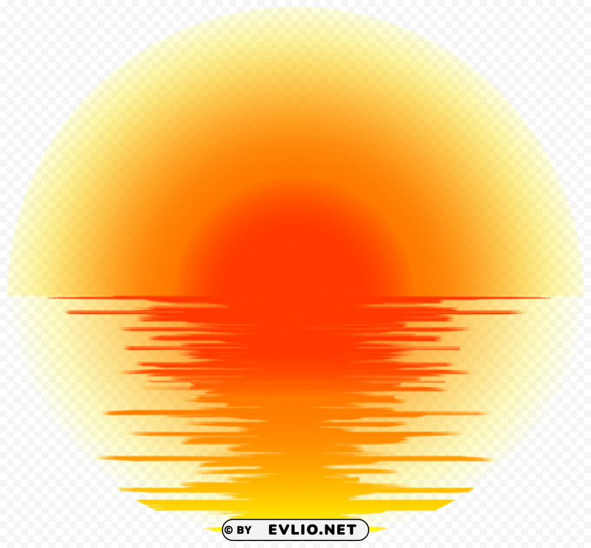 Sunset Effect PNG Image With Isolated Transparency