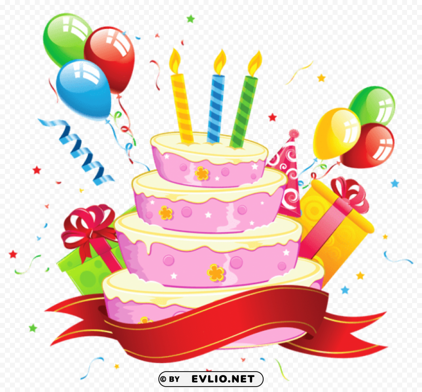 Birthday Cake Transparent PNG Images For Printing