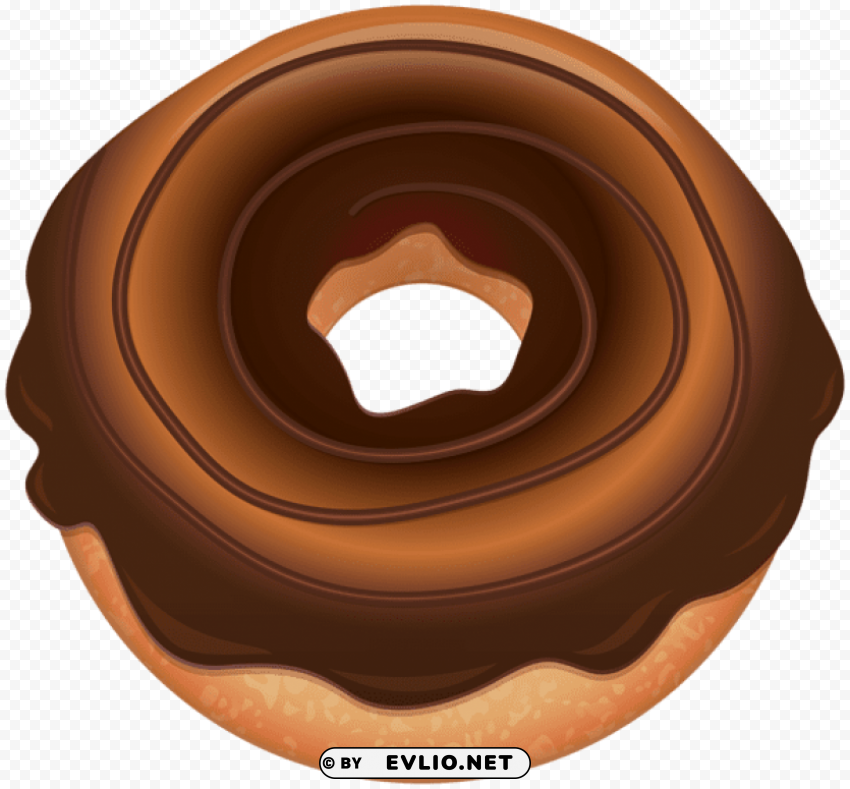 chocolate donut Transparent background PNG artworks