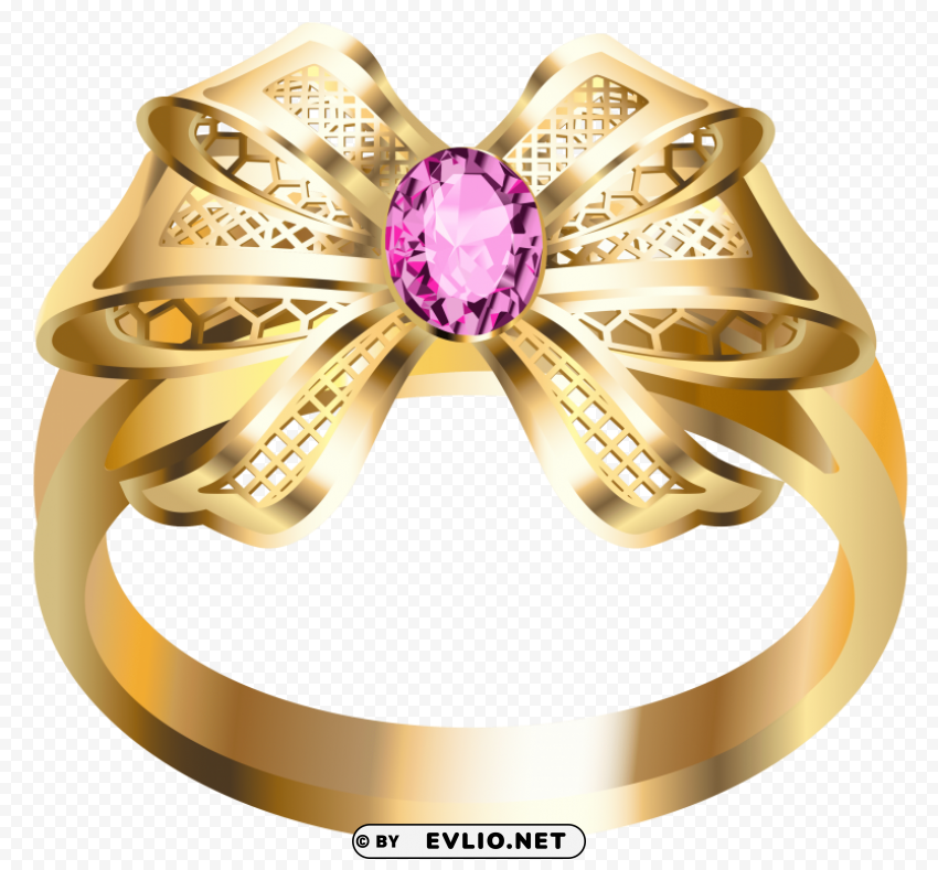 gold ring with diamonds PNG transparent photos for presentations