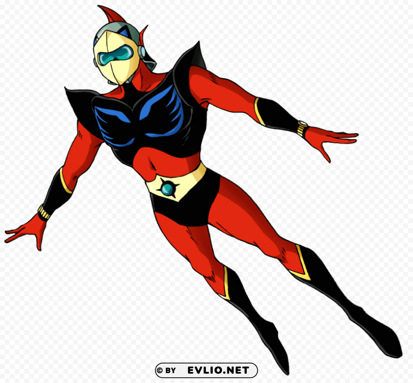 grendizer character flying PNG for online use