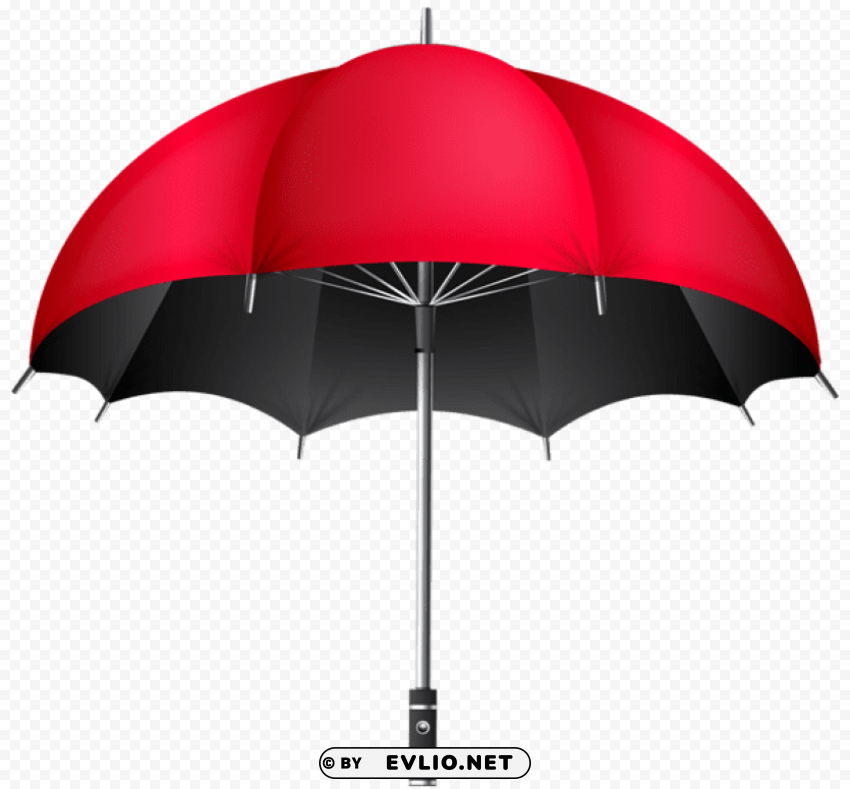 red umbrella Transparent Background PNG Isolated Art