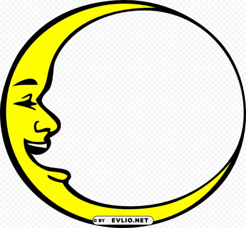 smiling crescent moon PNG files with clear background PNG transparent with Clear Background ID 071c3992