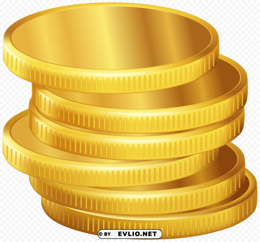 golden coins PNG images without watermarks