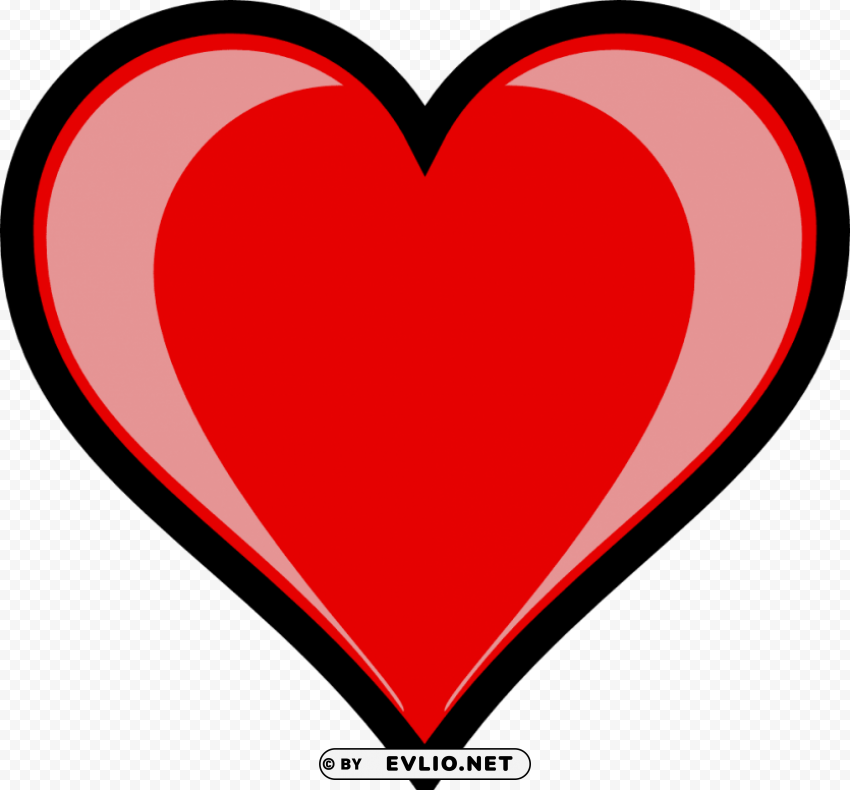 heartfront ClearCut Background PNG Isolated Item