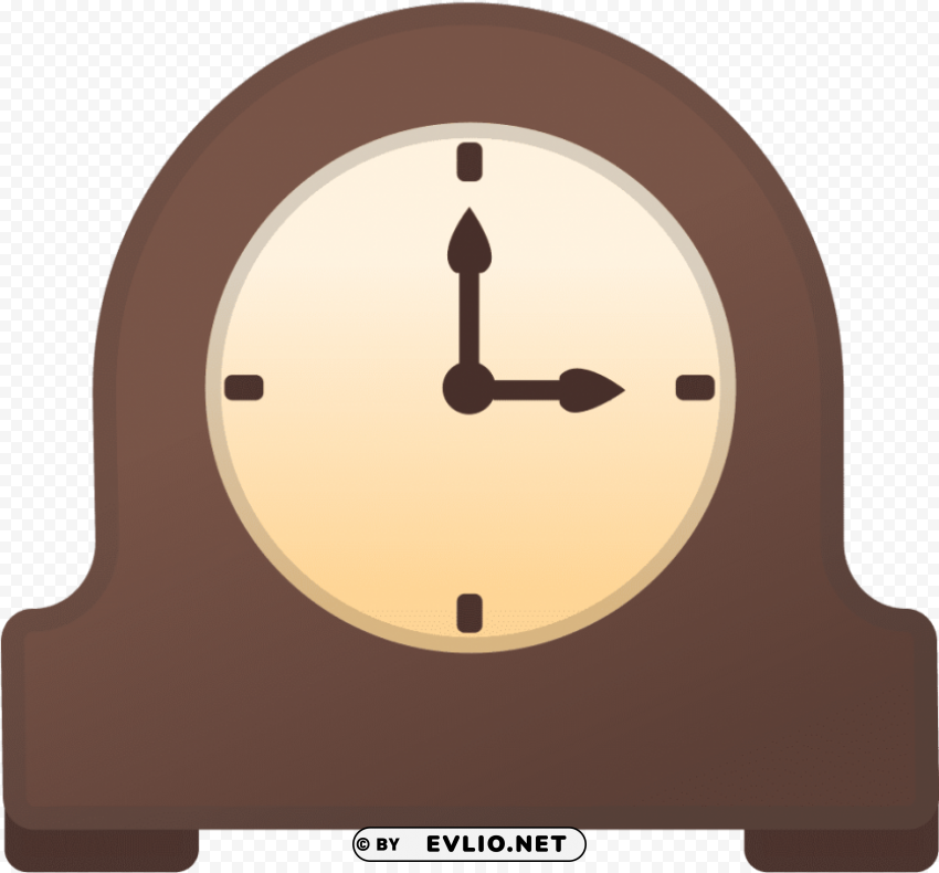 Mantel Clock Transparent PNG Isolated Element